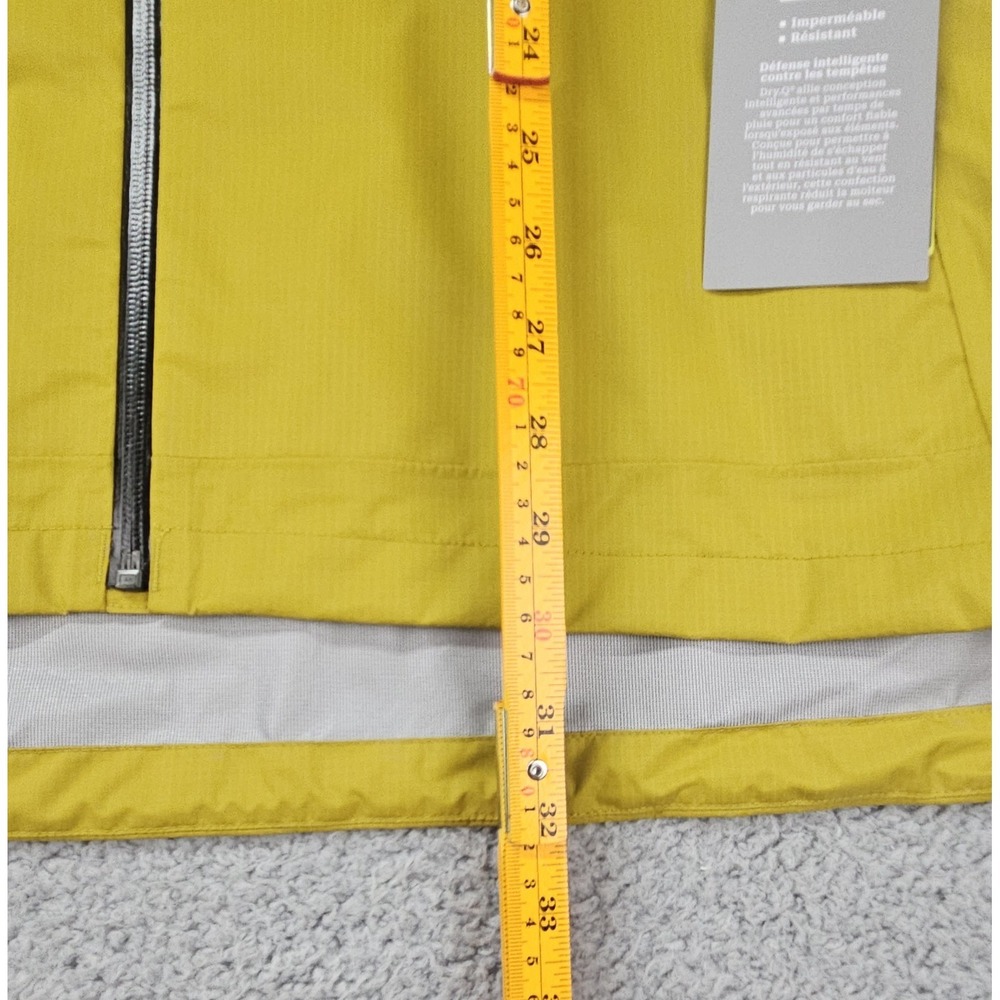 Mountain Hardwear Threshold Rain Jacket Men's XXL Desert Yellow Dry Q Core NWT - Picture 9 of 15